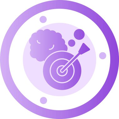 Hedef. Web simgesi basit illüstrasyon