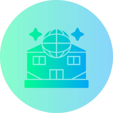 bina simgesi, vektör illüstrasyonu