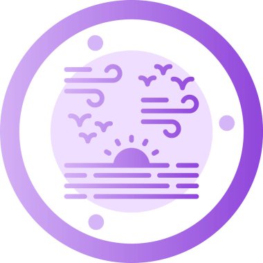 Ay. Web simgesi basit illüstrasyon