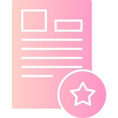 Belge. Web simgesi basit tasarım