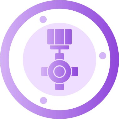 Uydunun modern simgesinin vektör illüstrasyonu