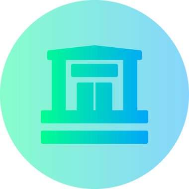 Bina. Web simgesi basit illüstrasyon