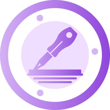 Kalem. Web simgesi basit illüstrasyon