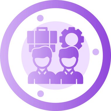 Bir grup insanın vektör çizimi