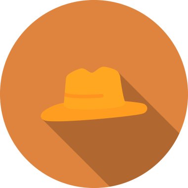 Kovboy şapkası Icon, vektör çizim