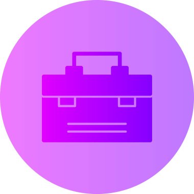 Çanta. Web simgesi basit illüstrasyon