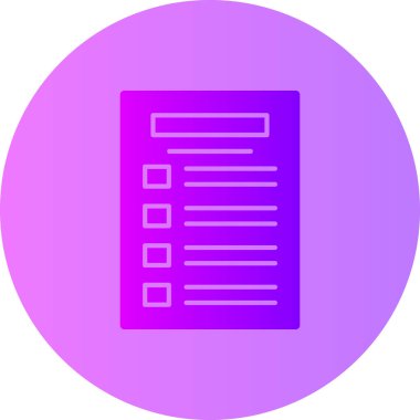 Belge. Web simgesi basit illüstrasyon