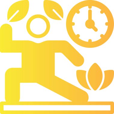 Saati olan kadın ve erkeğin minimalist vektör çizimi