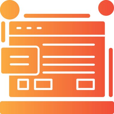 seo modern simgesinin vektör illüstrasyonu