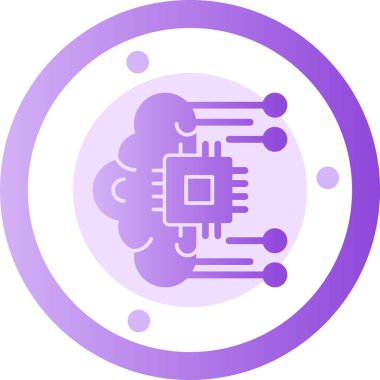 Bulut simgesinin vektör illüstrasyonu