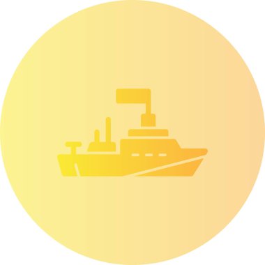 Bir gemi simgesinin vektör çizimi