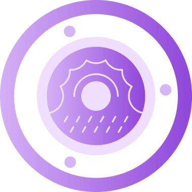 hava durumu web simgesi, basit vektör illüstrasyonu