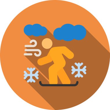 kayak simgesi, vektör illüstrasyonu