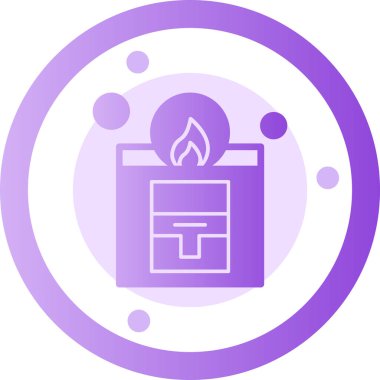 Ateş alevi. Alevin basit bir gösterimi