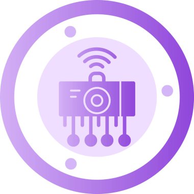 Kablosuz. Web simgesi basit illüstrasyon