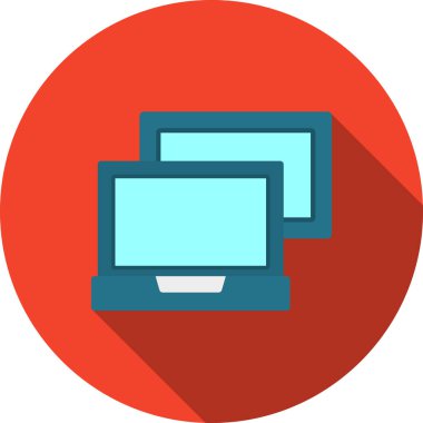 Bilgisayar. Web simgesi basit illüstrasyon