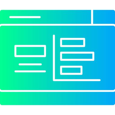 Kitap eğitimi kitaplığı simgesi - özet biçimi