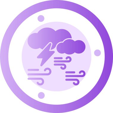 Bir bulut simgesinin vektör illüstrasyonu