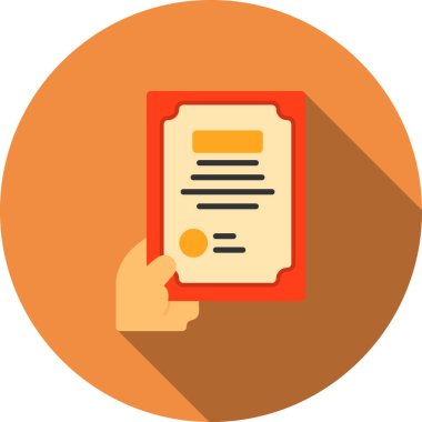 belge dosya simgesi düz biçimli