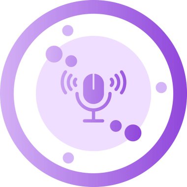 mikrofon simgesi vektör illüstrasyonu