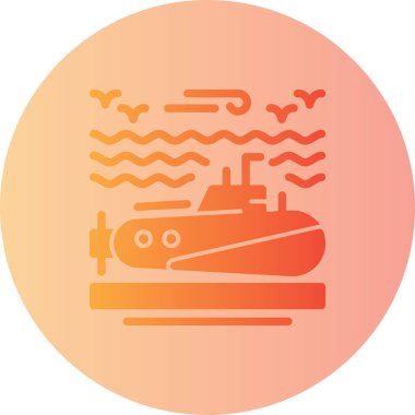 Gemi simgesinin vektör illüstrasyonu