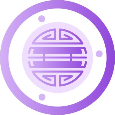 vektör Çin fener simgesi