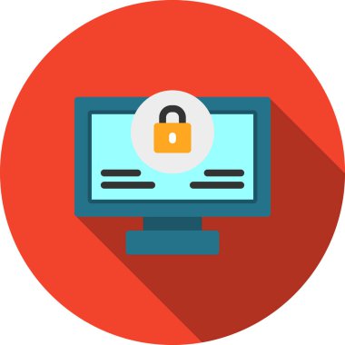 İnternet güvenlik simgesi rozet biçiminde