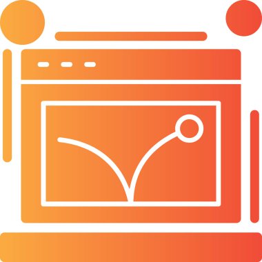 Mutfak aşçısı simgesini ana hatlarıyla doldurma