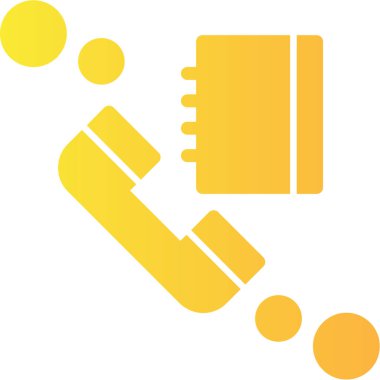 Telefon çağrı ikonu. Web için telefon vektör simgelerinin özet çizimi