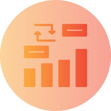 Modern bir grafik simgesinin vektör illüstrasyonu