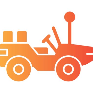 araba simgesi vektör illüstrasyonu.