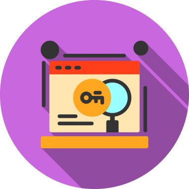 Bilgisayar. Web simgesi basit tasarım