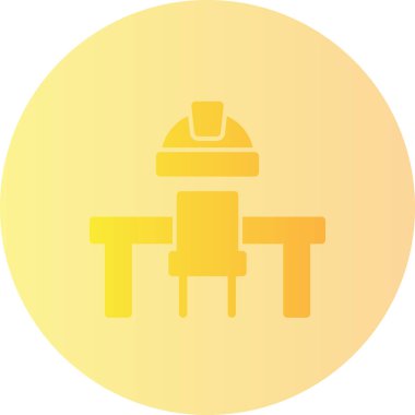 Bir robot simgesinin vektör illüstrasyonu