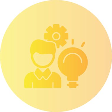 Ampuldeki bir kadının vektör çizimi