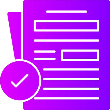 kontrol listesi simgesi vektör illüstrasyonu