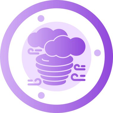 Bulut simgesi vektör illüstrasyonu