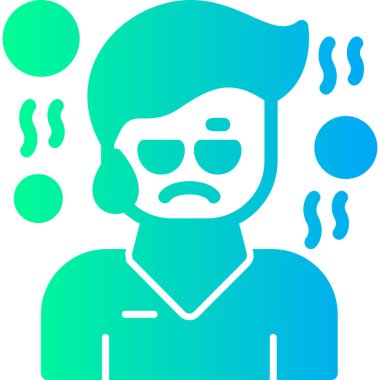 soğuk sıcak simge ana hatlarıyla doldurulmuş