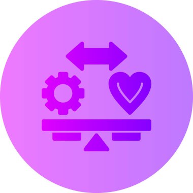 Kalp. Web simgesi basit illüstrasyon