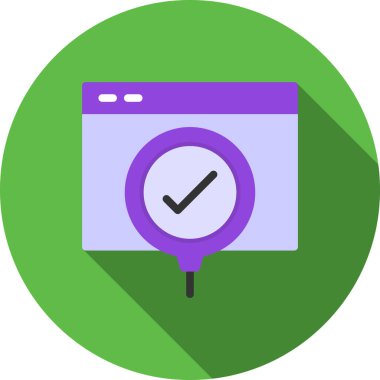 Web simgesi, seo işaretinin vektör illüstrasyonu