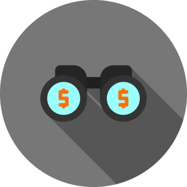 Para için. Web simgesi basit illüstrasyon