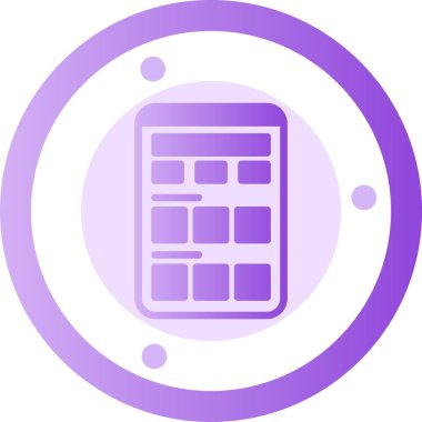 Web ve mobil simge, vektör illüstrasyonu