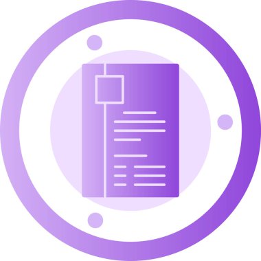 Glyph Griedent, Vektör İllüstrasyonuna Devam Et