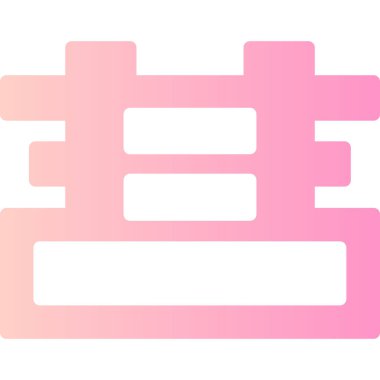 Çince simge, basit illüstrasyon