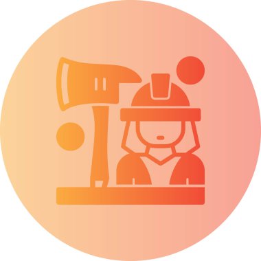 Şapkalı ve kasklı bir adamın vektör çizimi