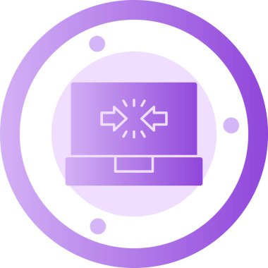 bilgisayar simgesi, vektör illüstrasyonu basit tasarım