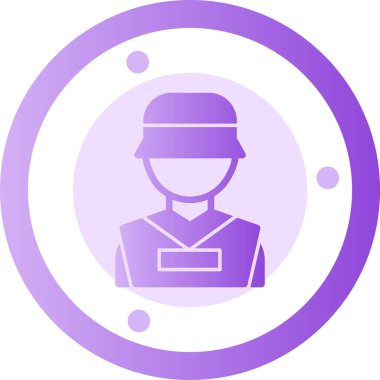 Bir polis memurunun vektör çizimi