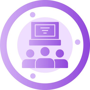 Bilgisayar. Web simgesi basit illüstrasyon