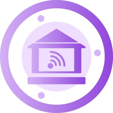 Ev simgesinin vektör illüstrasyonu