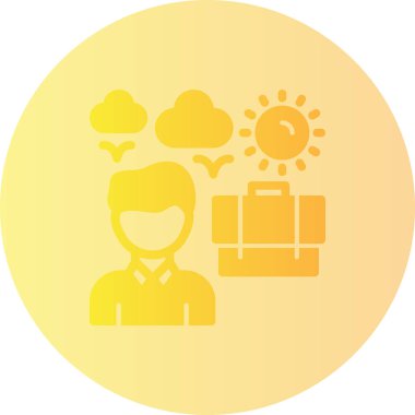 İş ve finans simgesinin vektör illüstrasyonu