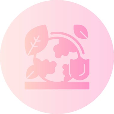 Bir ağaç simgesinin vektör illüstrasyonu